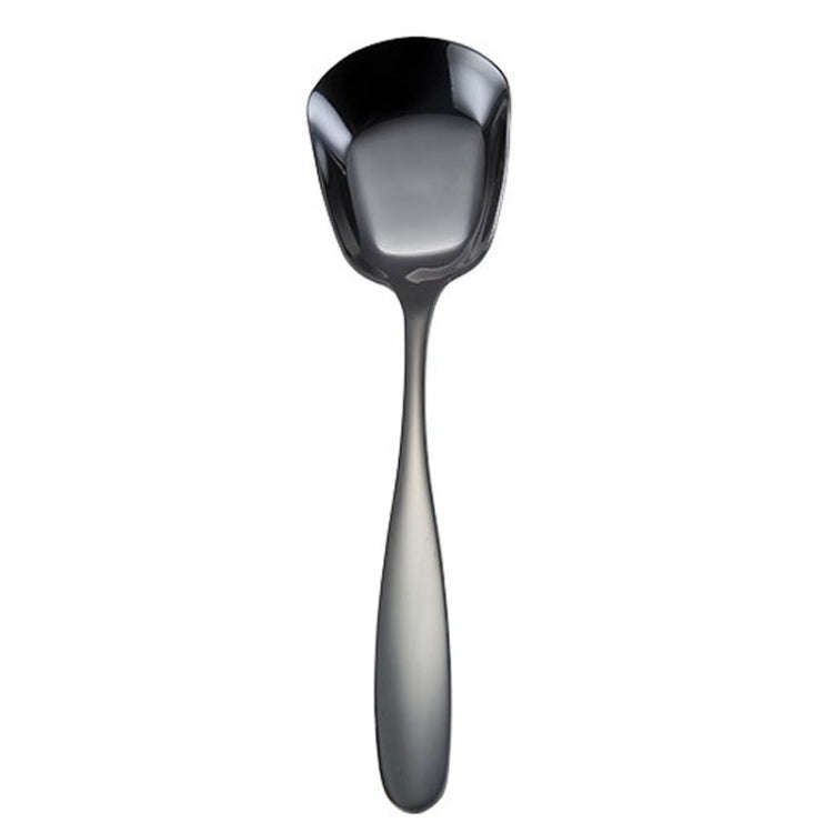 Small 304 Stainless Steel Spoon Glossy Thickened Flat Head Flat Bottom Serving Spoon, Stainless S...
