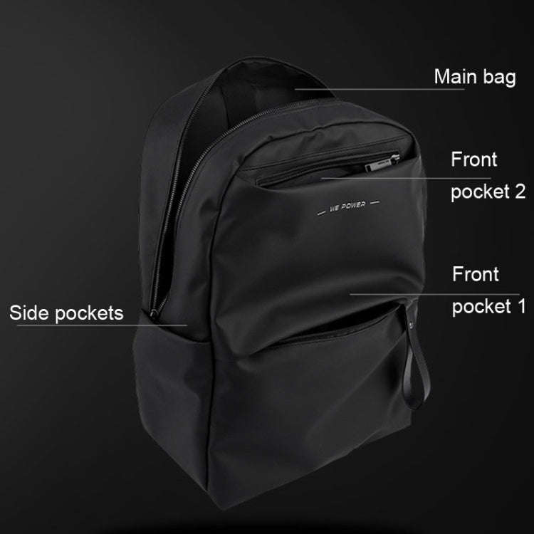 WEPOWER Lightweight Outdoor Travel Commute Business Waterproof Large Capacity Computer Backpack