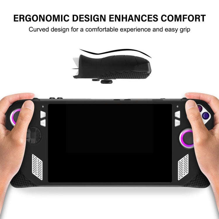 For ASUS ROG Ally Handheld Game Console Silicone Drop-proof Protective Case All-inclusive Case, B...