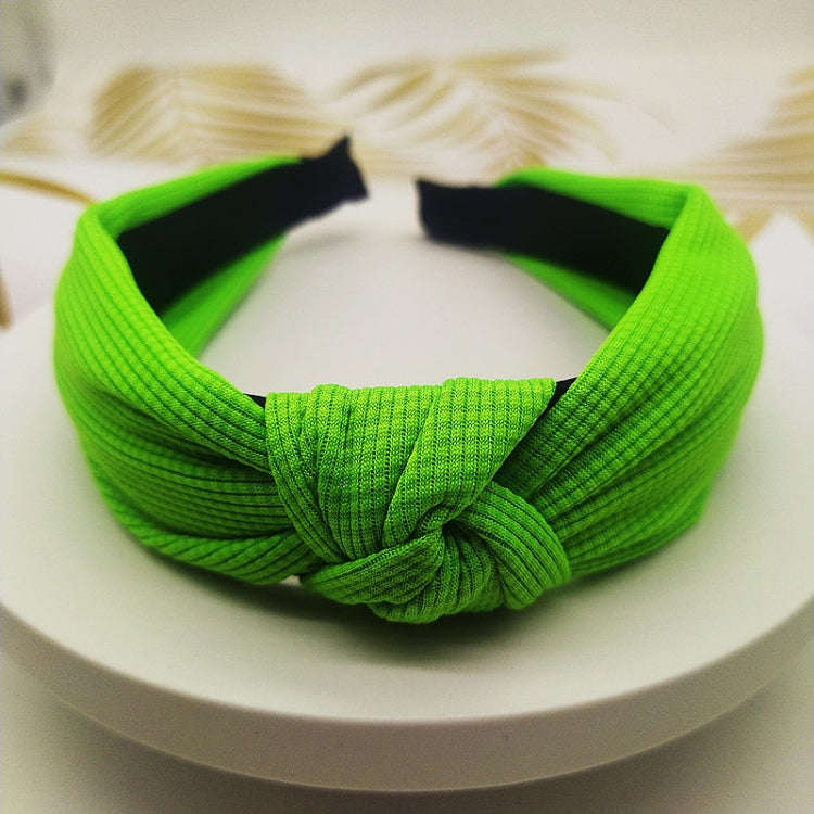 5cm Wide-brimmed Pressed Hair Solid Color Headband