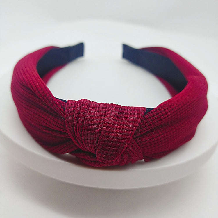 5cm Wide-brimmed Pressed Hair Solid Color Headband