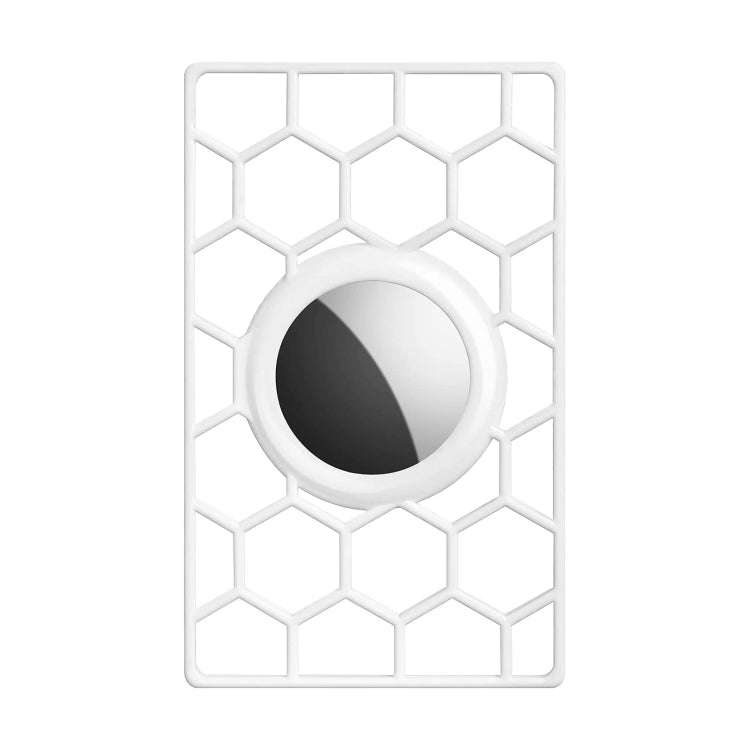 For AirTag 2nd Gen / AirTag 1st Gen Location Tracker Card Shape Honeycomb Protective Cover, Honey...