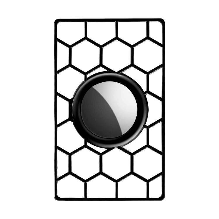 For AirTag 2nd Gen / AirTag 1st Gen Location Tracker Card Shape Honeycomb Protective Cover, Honey...