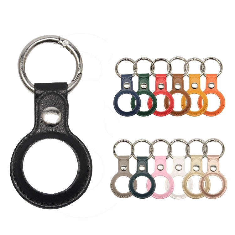 For AirTag 2nd Gen / AirTag 1st Gen Tracker Locator Faux Leather Case Protective Cover