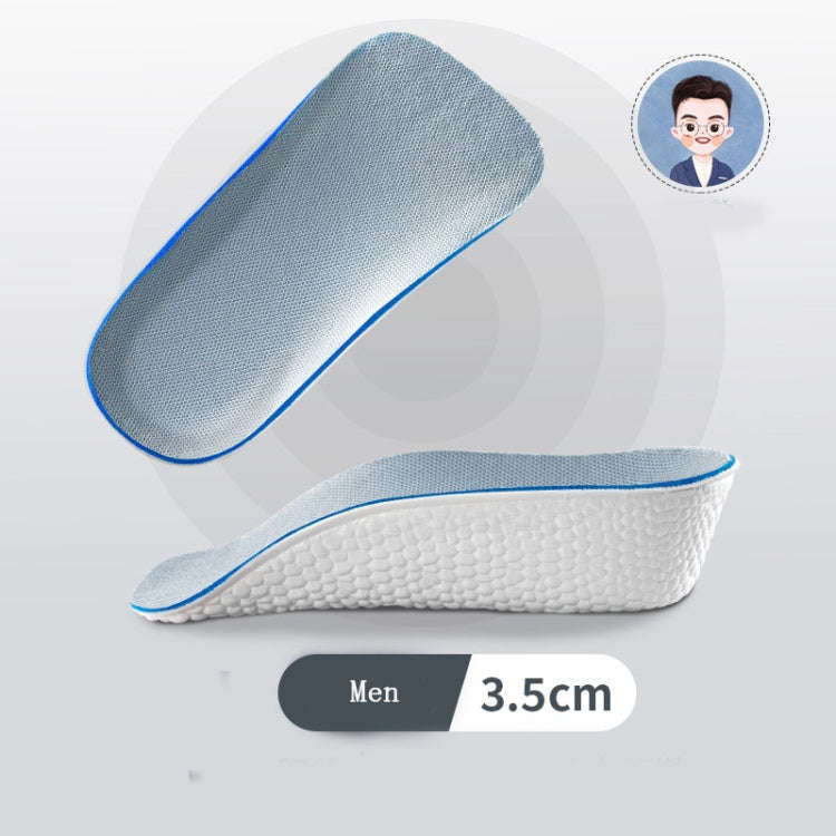 Insoles Light Weight Soft Elastic Arch Support Shoes Pads, 2.5CM Increase Height Men, 3.5CM Incre...