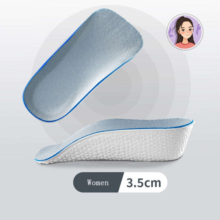 Insoles Light Weight Soft Elastic Arch Support Shoes Pads, 2.5CM Increase Height Men, 3.5CM Incre...