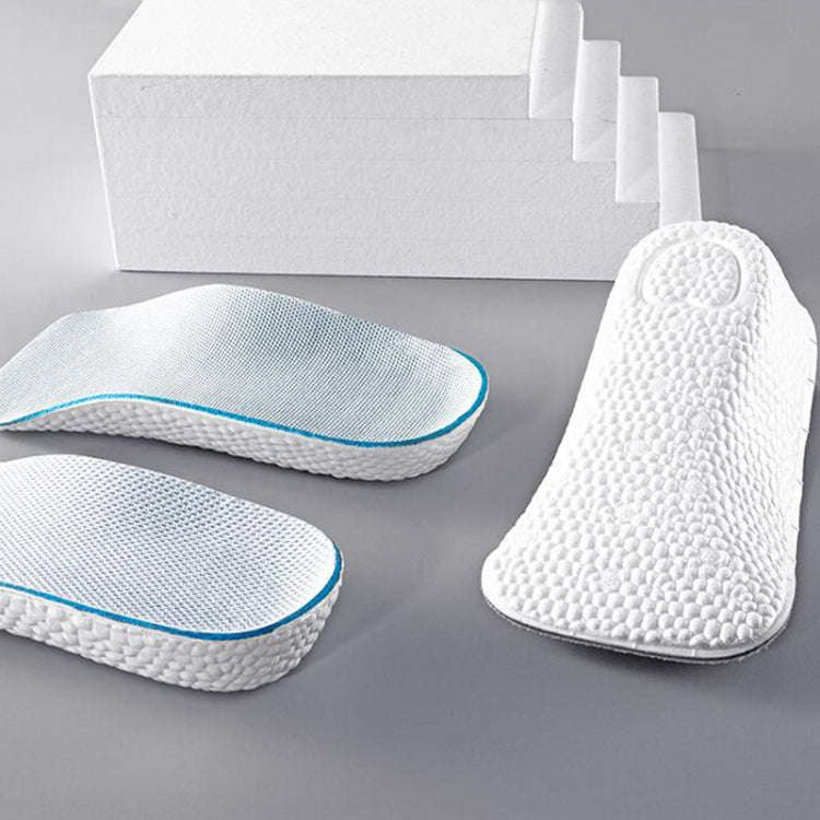 Insoles Light Weight Soft Elastic Arch Support Shoes Pads, 2.5CM Increase Height Men, 3.5CM Incre...