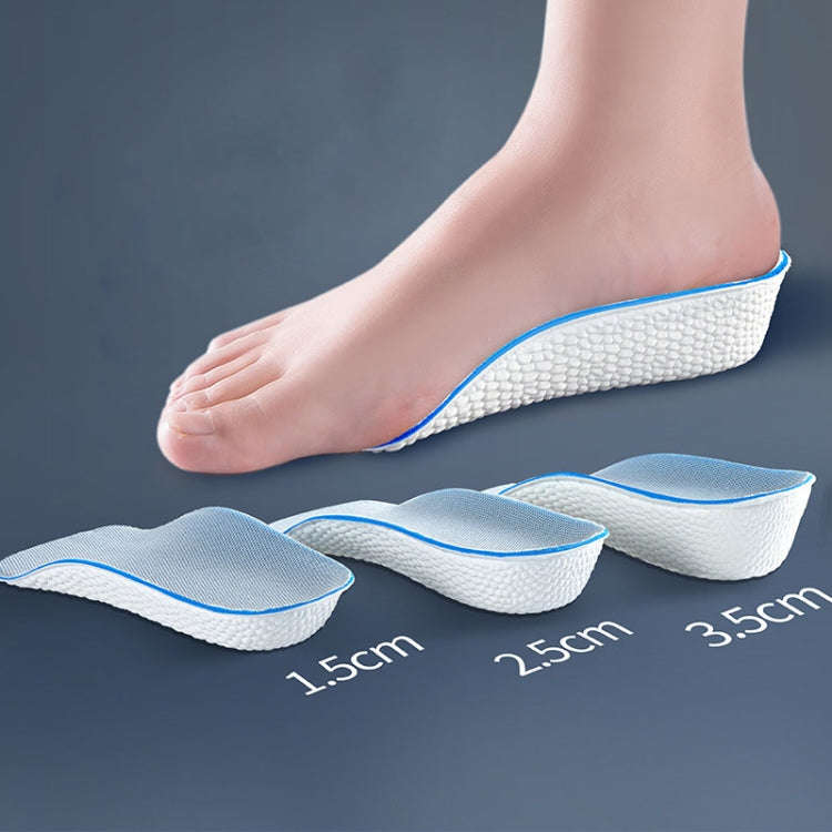 Insoles Light Weight Soft Elastic Arch Support Shoes Pads, 2.5CM Increase Height Men, 3.5CM Incre...