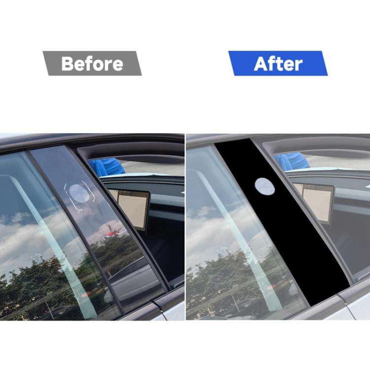 For 2023-2024 Tesla Model 3 2pcs /Set B-pillar Decorative Sticker for Left and Right Drive