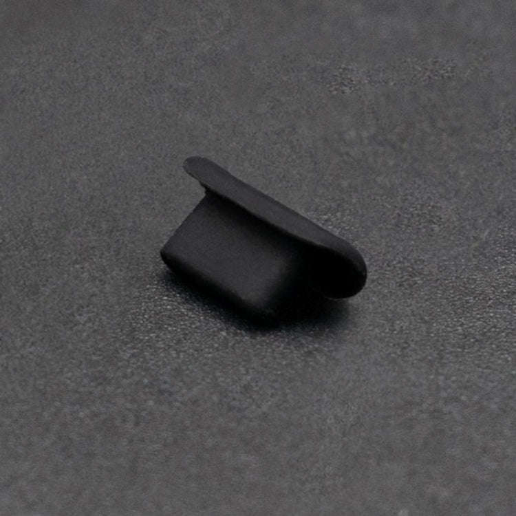 8 Pin Phone Dust Plug Silicone Charging Port Plug, 8 Pin (Black), 8 Pin (Transparent)
