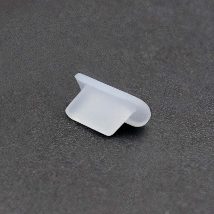 8 Pin Phone Dust Plug Silicone Charging Port Plug, 8 Pin (Black), 8 Pin (Transparent)