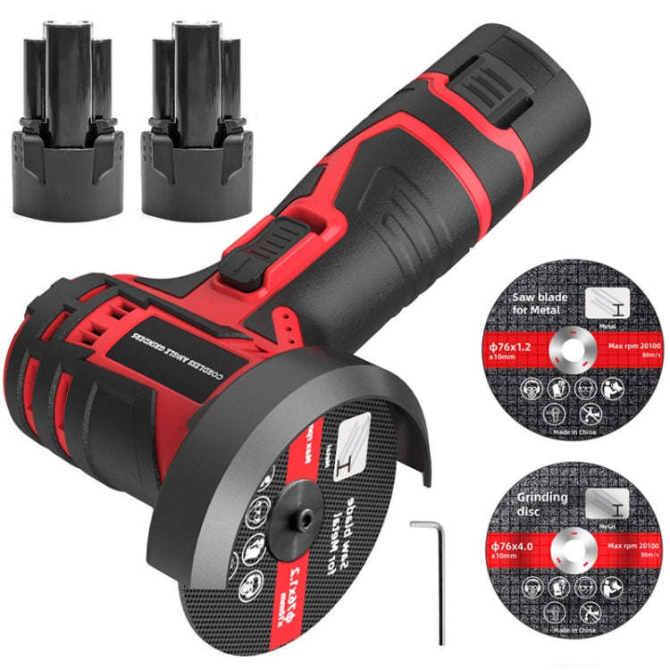 HILDA 12V 3 Inch Li-Ion Angle Grinder Home Cutting And Sanding Machine, EU Plug, Plastic Package ...