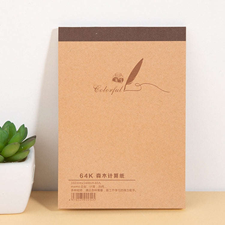 Blank Kraft Sketchbook Doodle Notebook, Small 64K