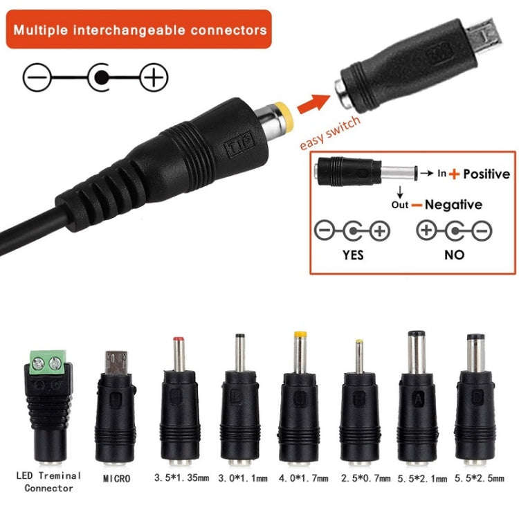65W 6-20V Adjustable 3A DC Power Adapter Charger, US Plug, EU Plug, UK Plug Small, AU Plug, UK Pl...