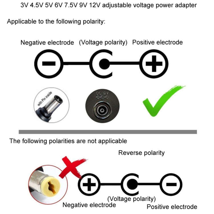 65W 6-20V Adjustable 3A DC Power Adapter Charger, US Plug, EU Plug, UK Plug Small, AU Plug, UK Pl...