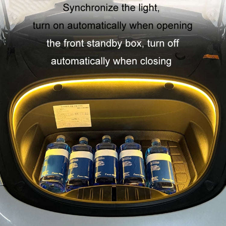 For Tesla Front Trunk LED Ambient Light Strip, For 21-23 Model 3, For 21-23 Model Y, For 18-20 Mo...