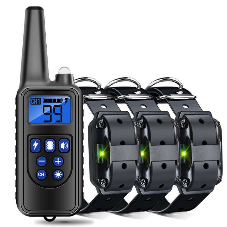 800m Remote Control Stop Barker Dog Trainer Smart Anti-Disturbance Vibration Collar, With 1 Colla...