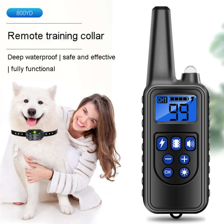 800m Remote Control Stop Barker Dog Trainer Smart Anti-Disturbance Vibration Collar, With 1 Colla...