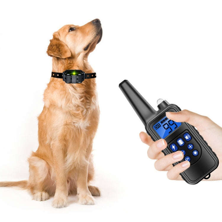 800m Remote Control Stop Barker Dog Trainer Smart Anti-Disturbance Vibration Collar, With 1 Colla...