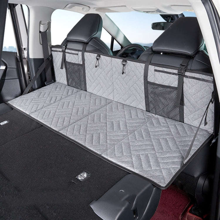 Car Camping Bed Folding Board SUV Rear Row Extension Board For Tesla, Gray, Gray Embossed, Black ...