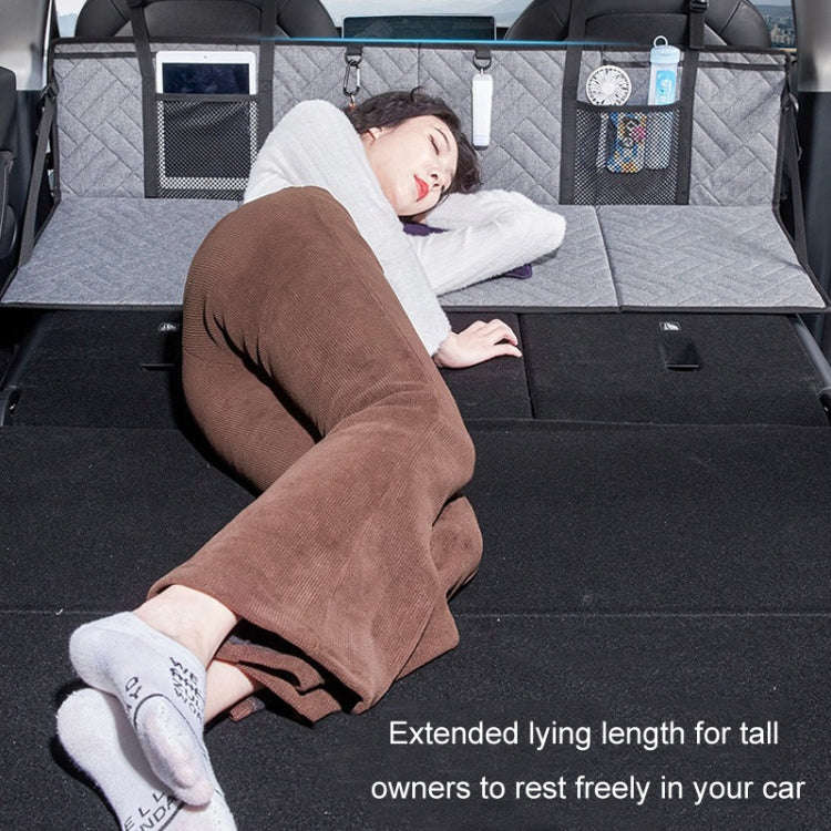 Car Camping Bed Folding Board SUV Rear Row Extension Board For Tesla, Gray, Gray Embossed, Black ...