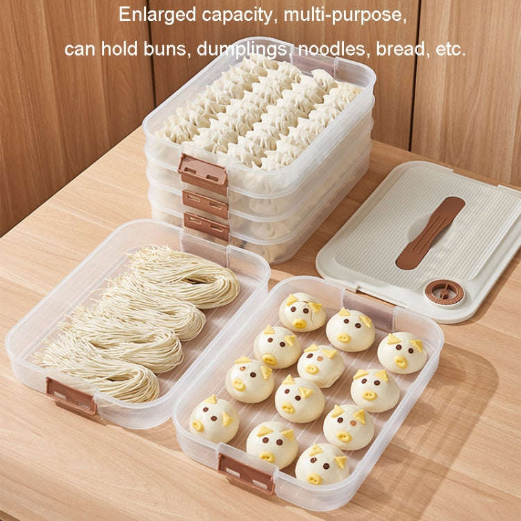 Dumpling Storage Box Food Grade Home Dumpling Frozen Fresh Case, 2 Layer With Cover, 3 Layer With...