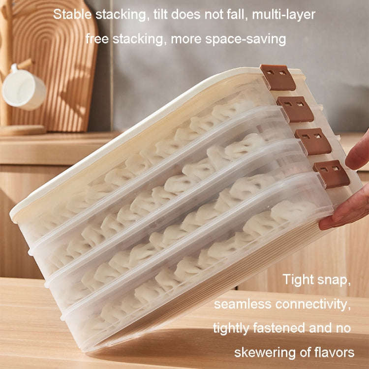 Dumpling Storage Box Food Grade Home Dumpling Frozen Fresh Case, 2 Layer With Cover, 3 Layer With...