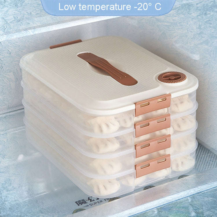 Dumpling Storage Box Food Grade Home Dumpling Frozen Fresh Case, 2 Layer With Cover, 3 Layer With...