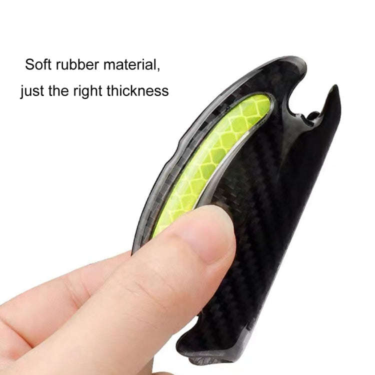 8pcs/set Car Door Handle Rearview Mirror Safety Warning Protective Reflective Sticker, Red, Yello...
