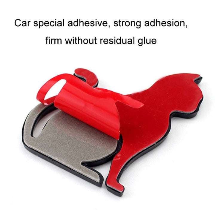 3D Cute Car Decoration Body Scratch Blocking Sticker, Black Cat, Silver Cat, Black Puppy, Silver ...