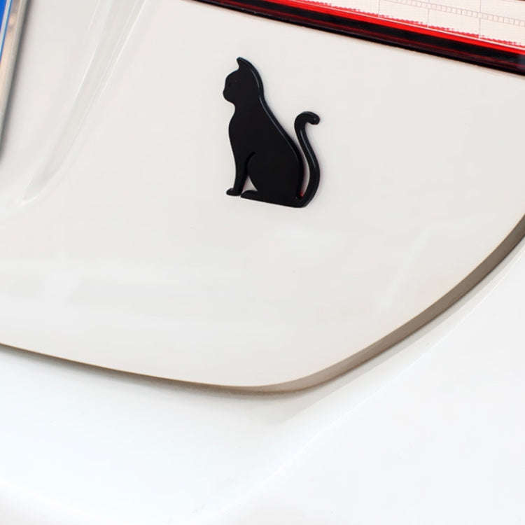 3D Cute Car Decoration Body Scratch Blocking Sticker, Black Cat, Silver Cat, Black Puppy, Silver ...