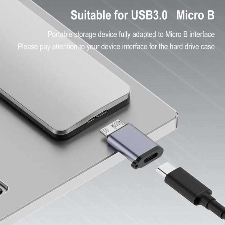 Micro B Male Adapter USB Link HDD Enclosure Interface Converter, USB Female Transfer, Type-C Fema...