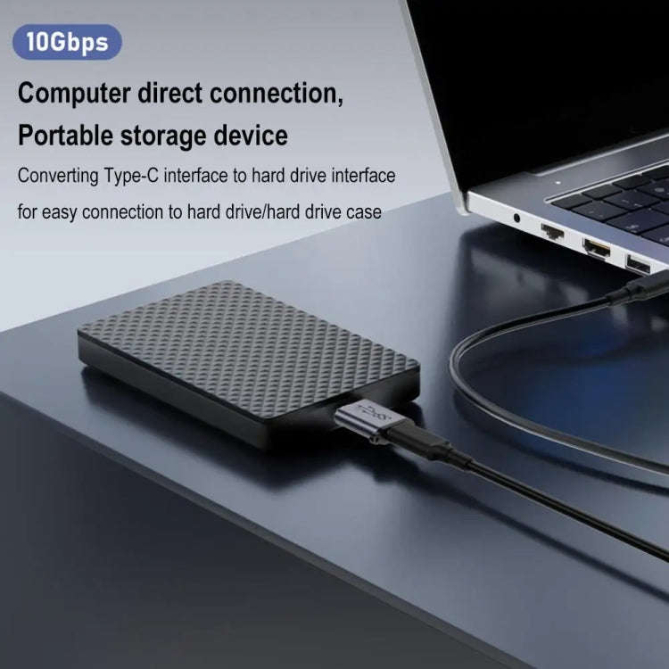 Micro B Male Adapter USB Link HDD Enclosure Interface Converter, USB Female Transfer, Type-C Fema...
