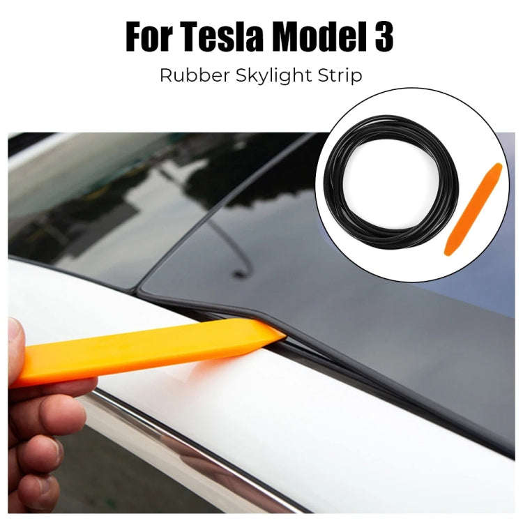 For Tesla Model 3 3m Skylight Sealing Waterproof Strips Windshield Noise Reduction Sound Isolatio...