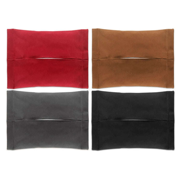 For Tesla Model 3 / Y Car Seat Central Control Screen Tissue Box Tissue Storage Bags, Black, Brow...