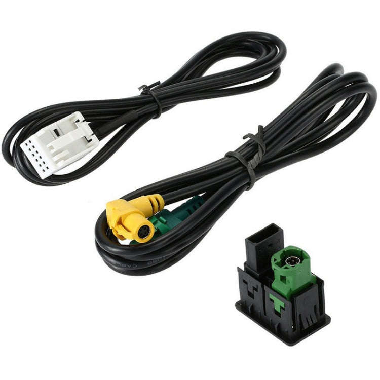 For Magotan New Touran Modified VW CD Player RCD510/310+/300+USB Switch Base+Wiring Harness, For ...