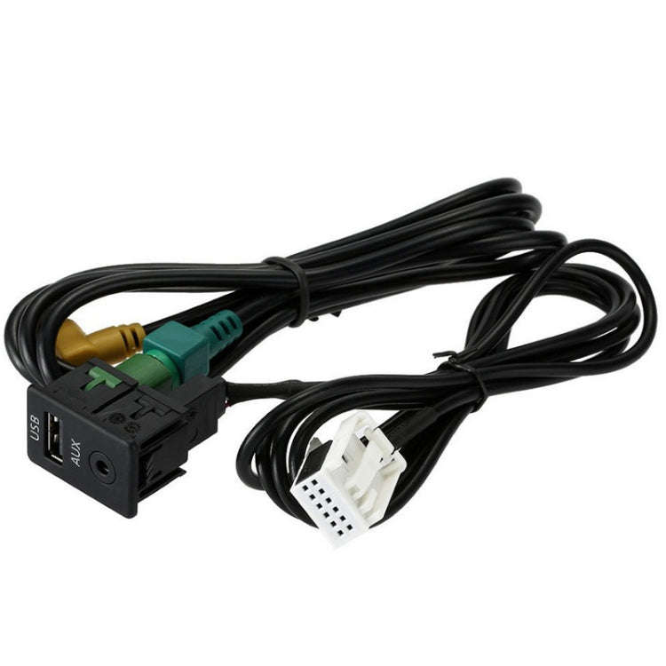 For Magotan New Touran Modified VW CD Player RCD510/310+/300+USB Switch Base+Wiring Harness, For ...