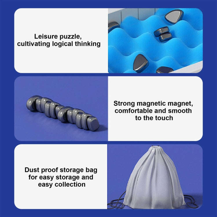 Magnetic Chess Game Fun Table Strategy Game for Kids and Adults, Sponge Model, Rope Model, Sponge...