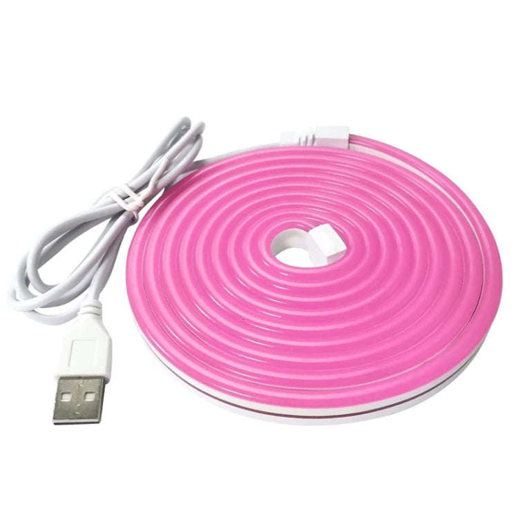 2m 5V LED Light Strip USB Flexible Neon Silicone Soft Strips Set, USB (Pink), USB (Warm Color), U...