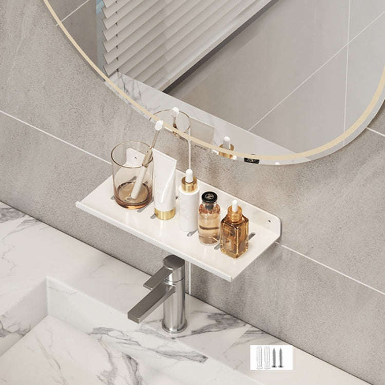 Faucet Rack Home Bathroom Vanity Shelf No Hole Storage Shelf, 30cm (White), 40cm (White), 50cm (W...