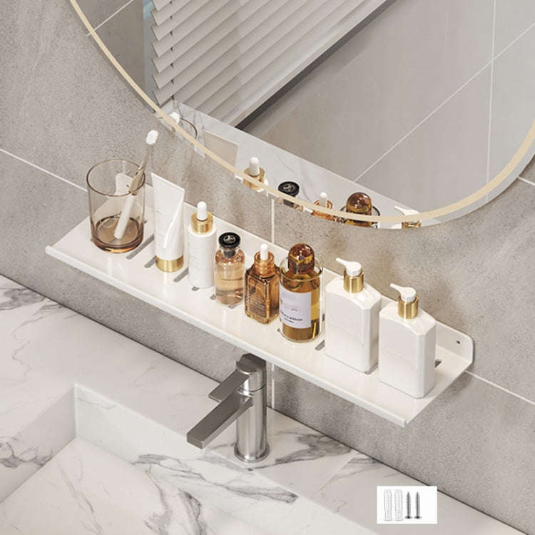 Faucet Rack Home Bathroom Vanity Shelf No Hole Storage Shelf, 30cm (White), 40cm (White), 50cm (W...