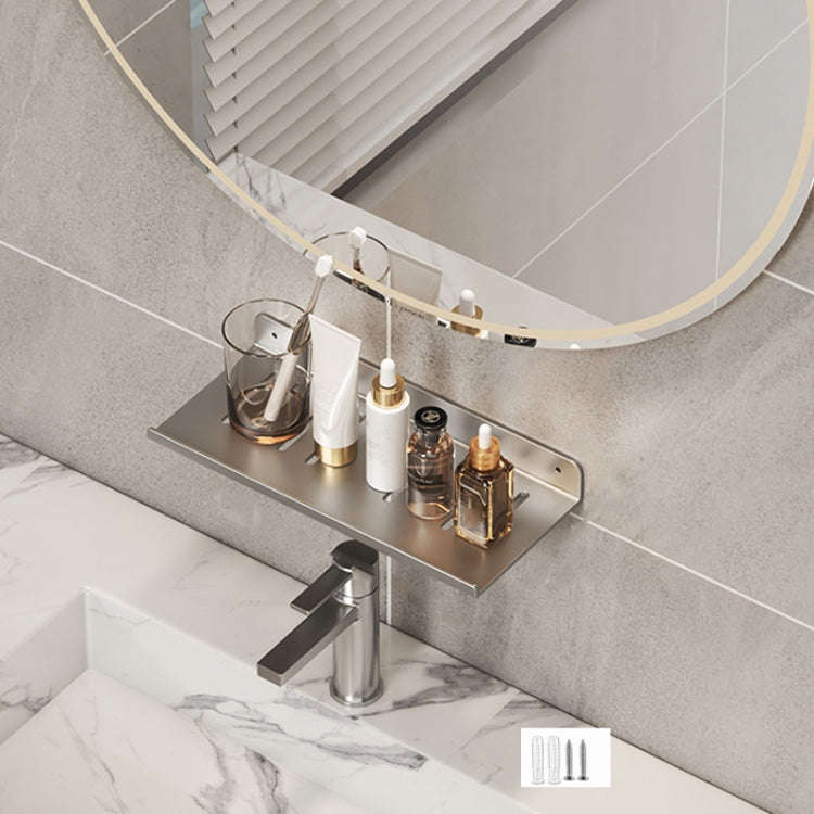 Faucet Rack Home Bathroom Vanity Shelf No Hole Storage Shelf, 30cm (White), 40cm (White), 50cm (W...