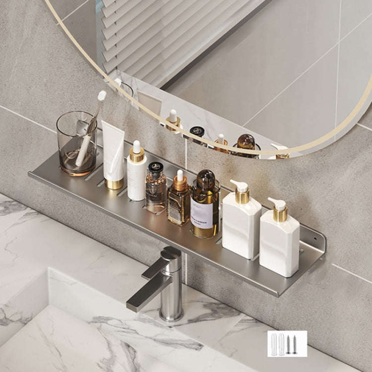 Faucet Rack Home Bathroom Vanity Shelf No Hole Storage Shelf, 30cm (White), 40cm (White), 50cm (W...