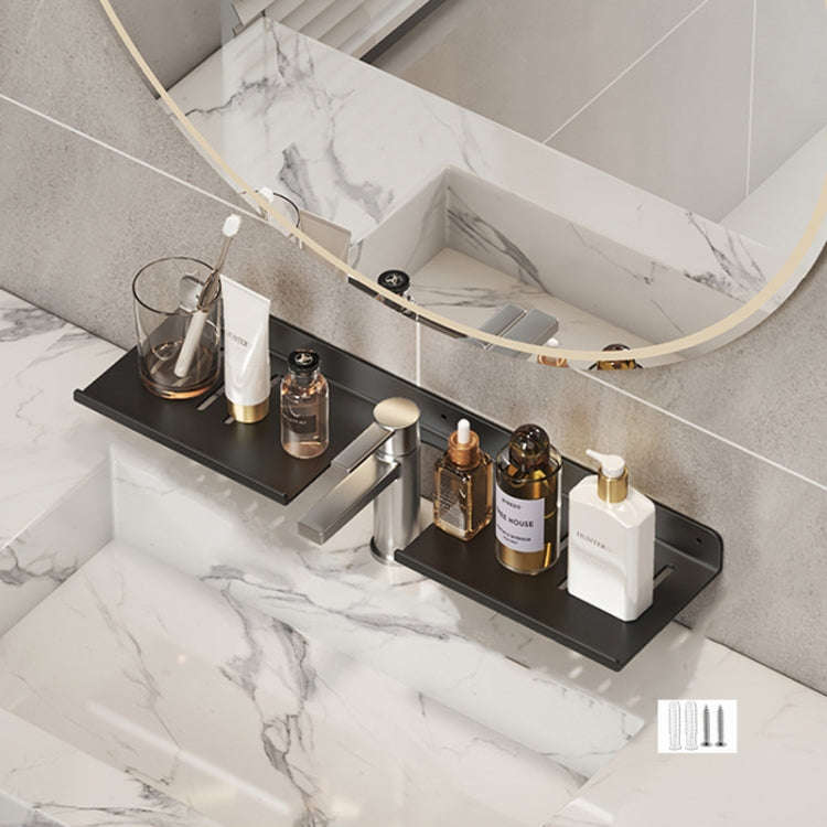 Faucet Rack Home Bathroom Vanity Shelf No Hole Storage Shelf, 30cm (White), 40cm (White), 50cm (W...