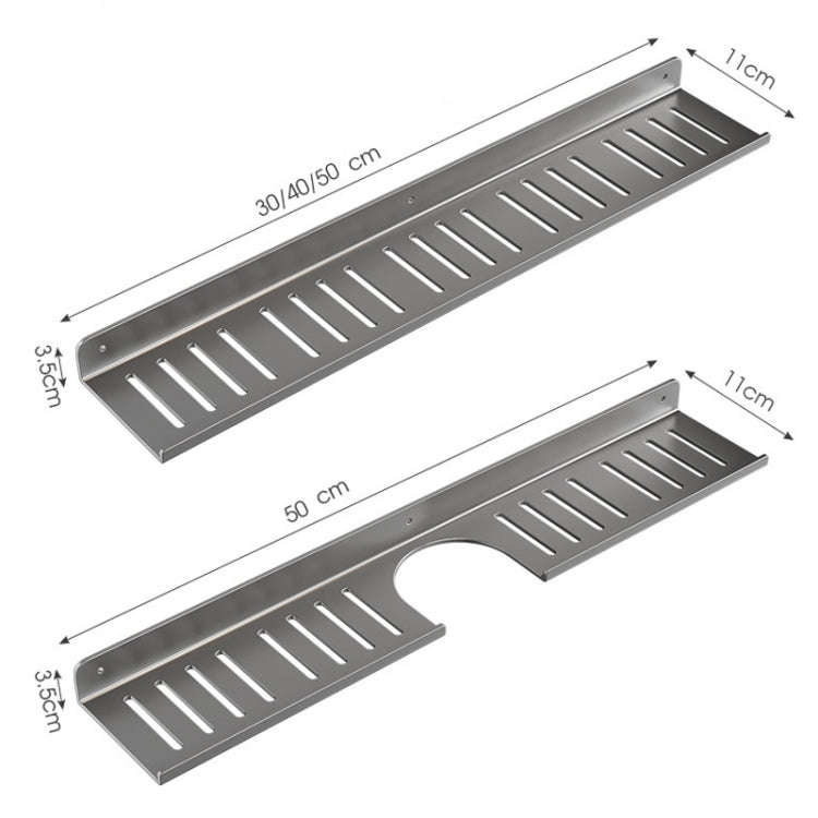 Faucet Rack Home Bathroom Vanity Shelf No Hole Storage Shelf, 30cm (White), 40cm (White), 50cm (W...