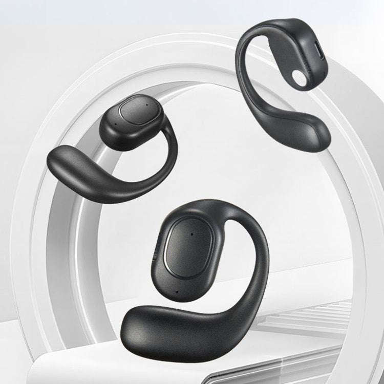 D6 OWS Ear-mounted ENC Noise Reduction Wireless Bluetooth 5.2 Earphones, Black without Accessorie...