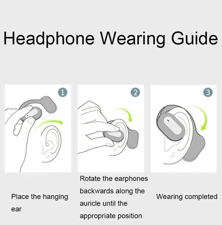 D6 OWS Ear-mounted ENC Noise Reduction Wireless Bluetooth 5.2 Earphones, Black without Accessorie...