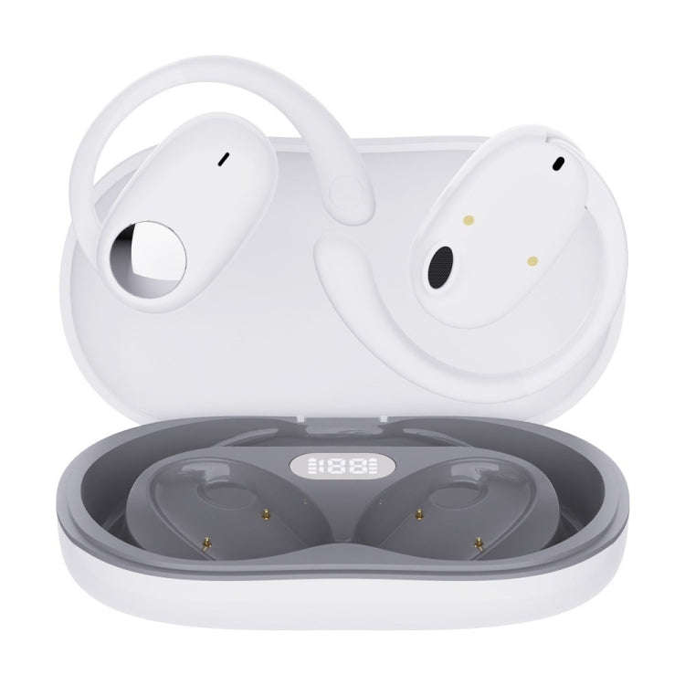 JS911 OWS Ear-mounted Dual-mic Call Noise Reduction LED Digital Display Bluetooth Earphones