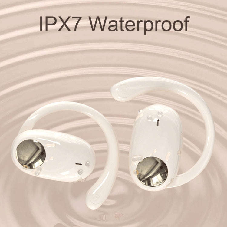 JS911 OWS Ear-mounted Dual-mic Call Noise Reduction LED Digital Display Bluetooth Earphones