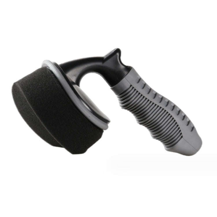 Durable Car Tire Waxing Curved Sponge Brush, Waxing Brush